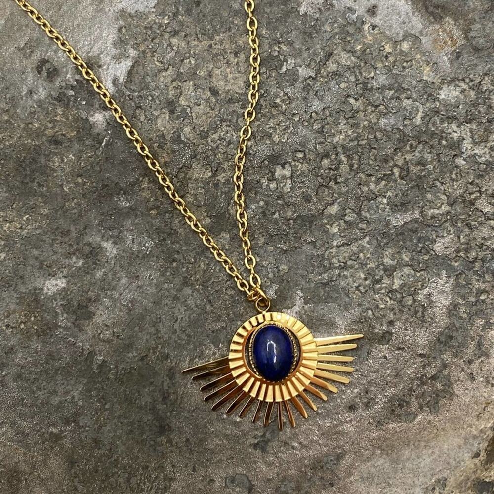 NEW Starry Blue Night Lapis Necklace - Picture 13 of 15